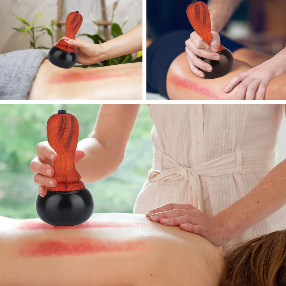 PASTSKY Hot Stone Electric Gua Sha Massager Bian Stone Guasha Tool Skin Scraping Back Face Massage Body Warm Moxibustion Therapy - V.I.P Digital Presence