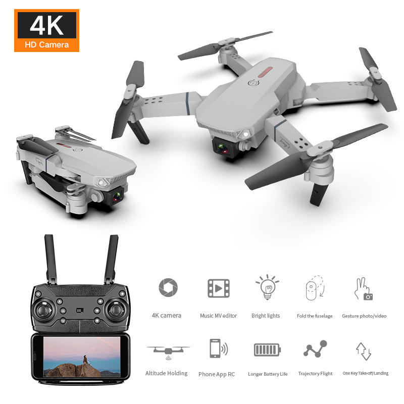 E88 Drone HD Camera Quadcopter Long Range Air Pressure Fixed Height Children's Remote Control Aircraft Drone - V.I.P Digital Presence