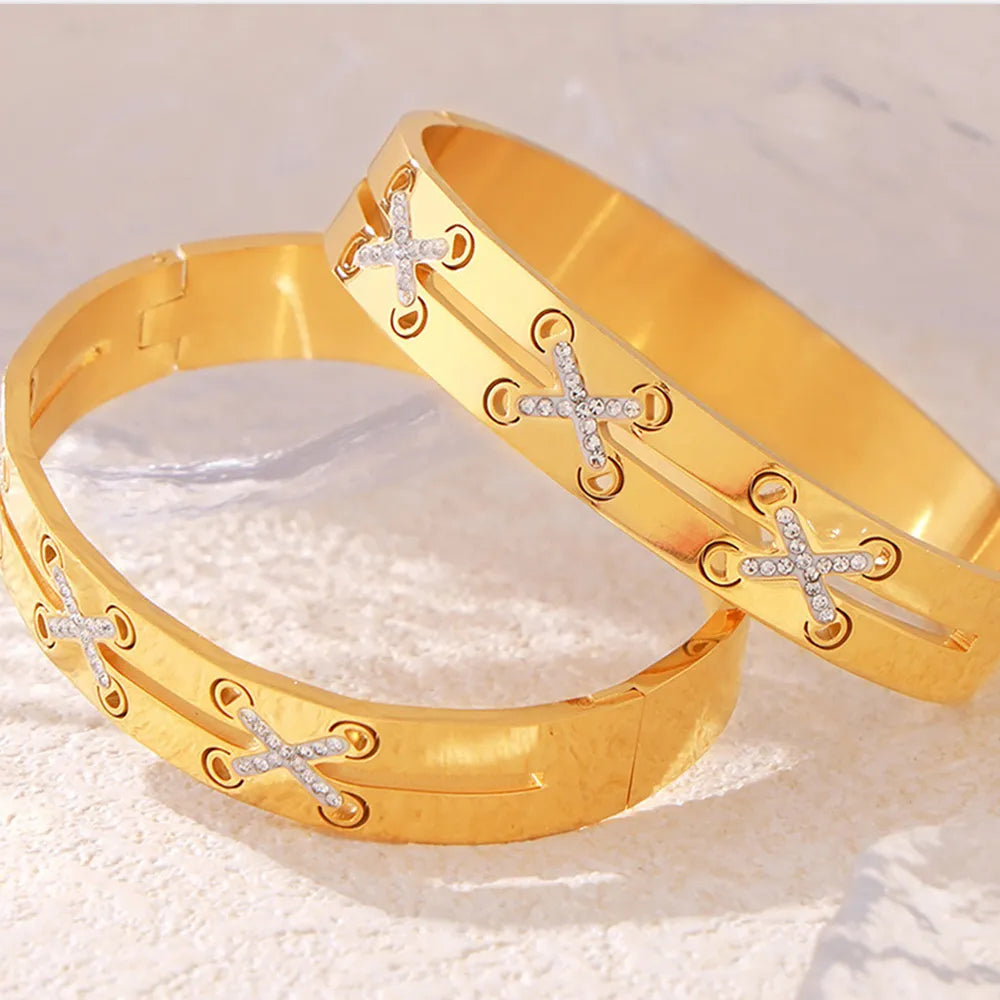 18K Gold-Plated Czech Diamond Bracelet - V.I.P Digital Presence