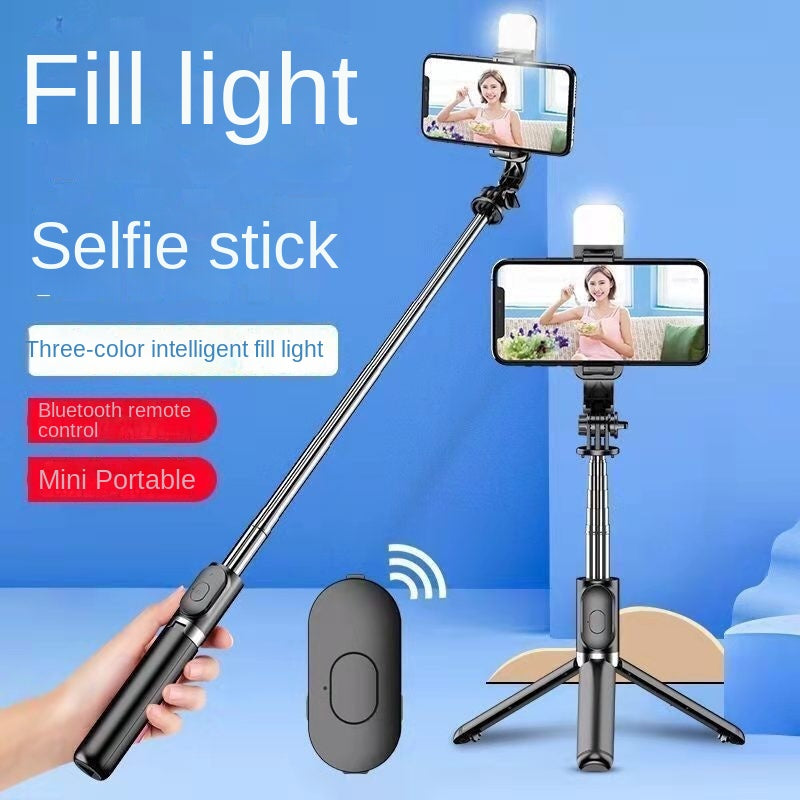 Wholesale Bluetooth Selfie Stick with Fill Light Extended Universal Phone Live Streaming Tripod - V.I.P Digital Presence