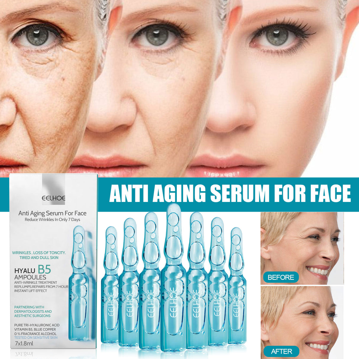 Anti-Wrinkle Ampere Essence, Skin Care Firming Anti-aging Lightening lines Essence - V.I.P Digital Presence