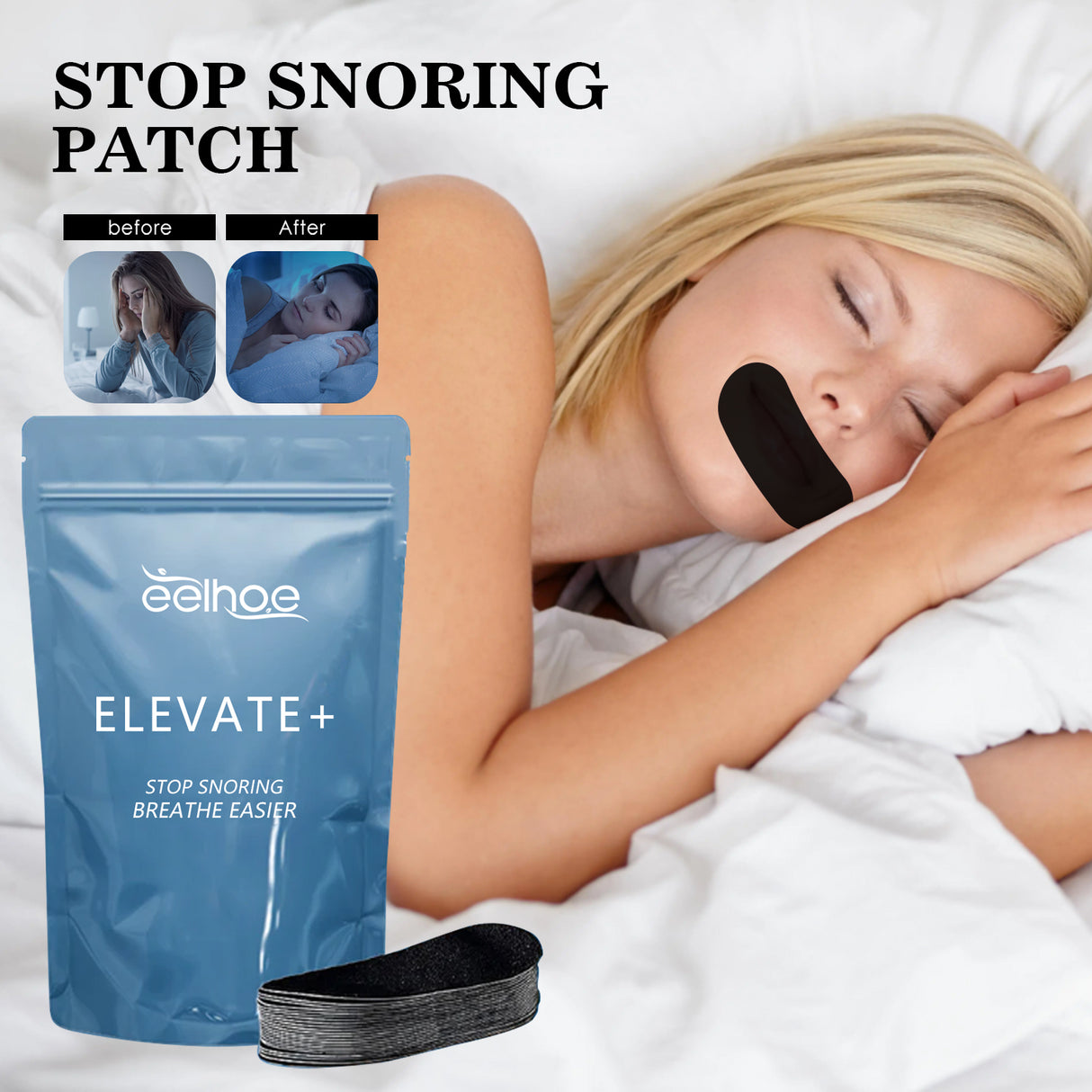 Anti-Snoring Patch Open Mouth Breathing Close Mouth Anti-Snoring Care For Sleeping Adults Anti-Snoring Patch - V.I.P Digital Presence