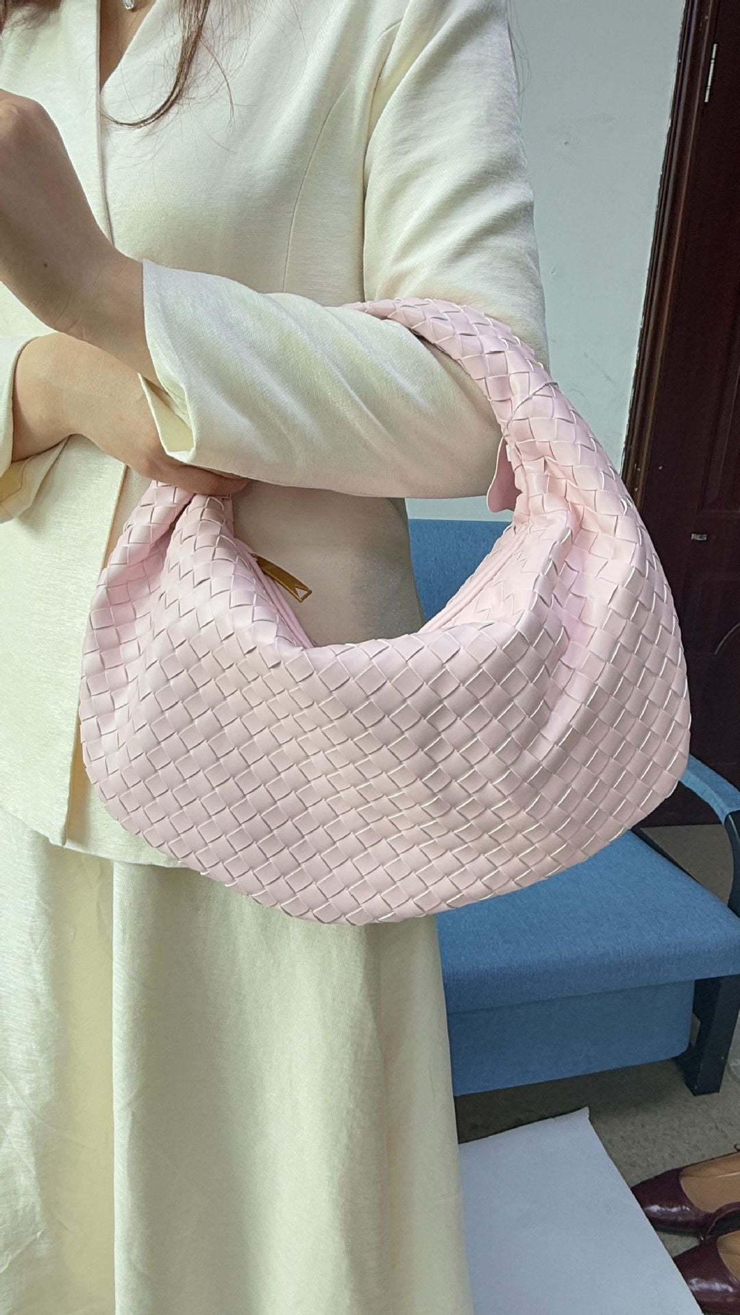 Large size women's woven bag large capacity hand-held armpit bag women's bag - V.I.P Digital Presence