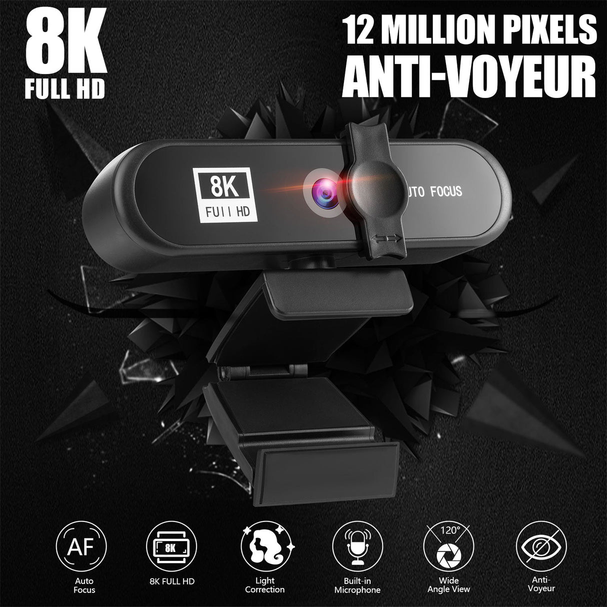 4k Beauty Auto Focus 1080p Computer Camera 8K Network USB Live Webcam 2K Drive Free - V.I.P Digital Presence