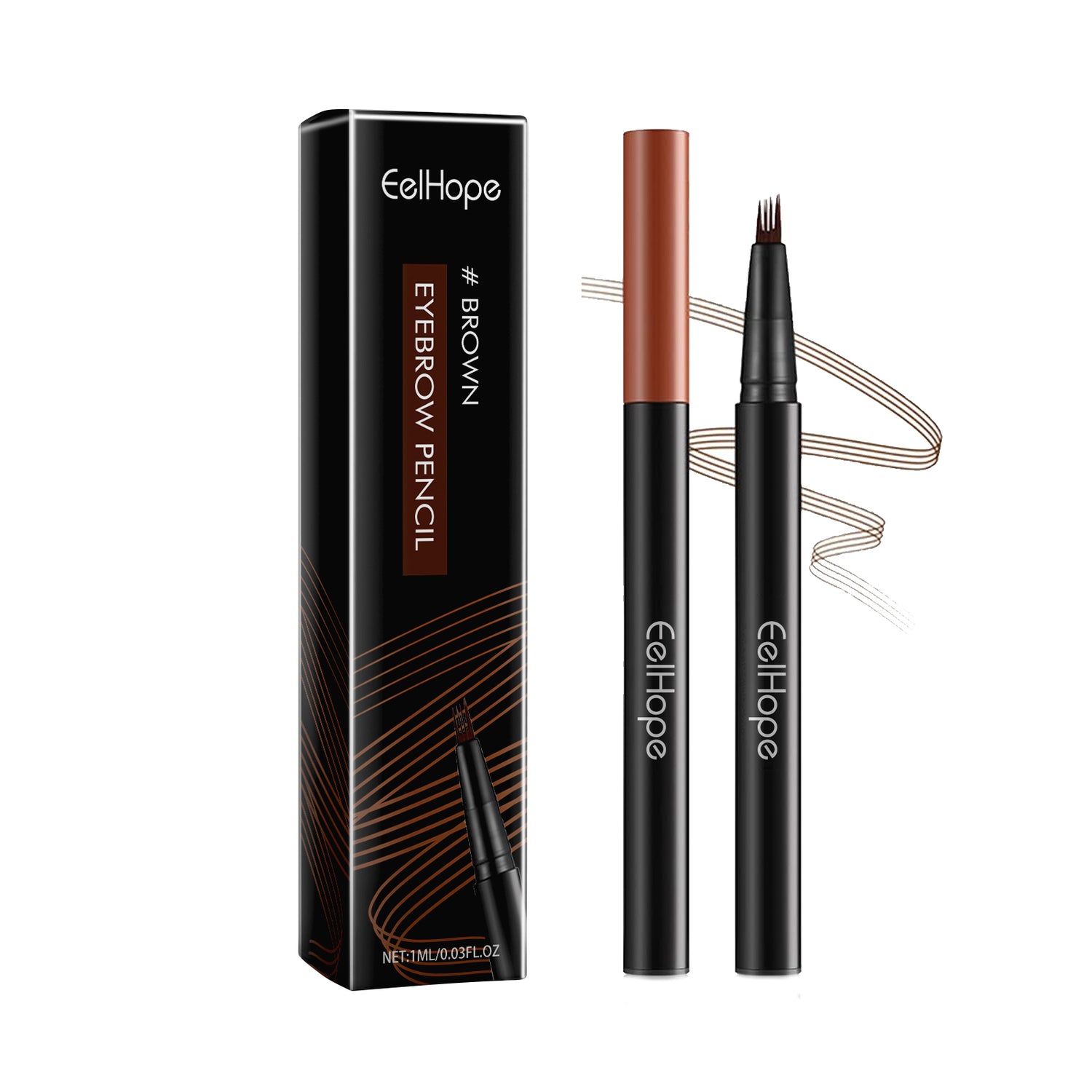 EELHOPE Four Claw Eyebrow Pencil Wild Eyebrow Embellishing Eyebrow shape delicate and easy to use non-smudging natural shaping eyebrow pencil - V.I.P Digital Presence