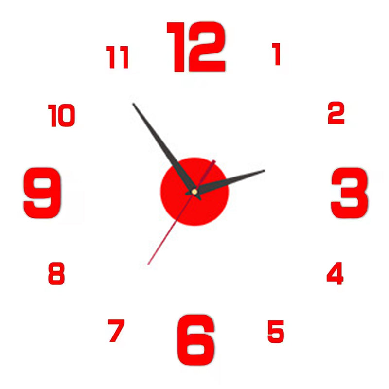 DIY Frameless Creative Wall Clock Wall Decal: A Silent and Stylish Addition for Home Decor, Ideal for Living Rooms and Offices - V.I.P Digital Presence