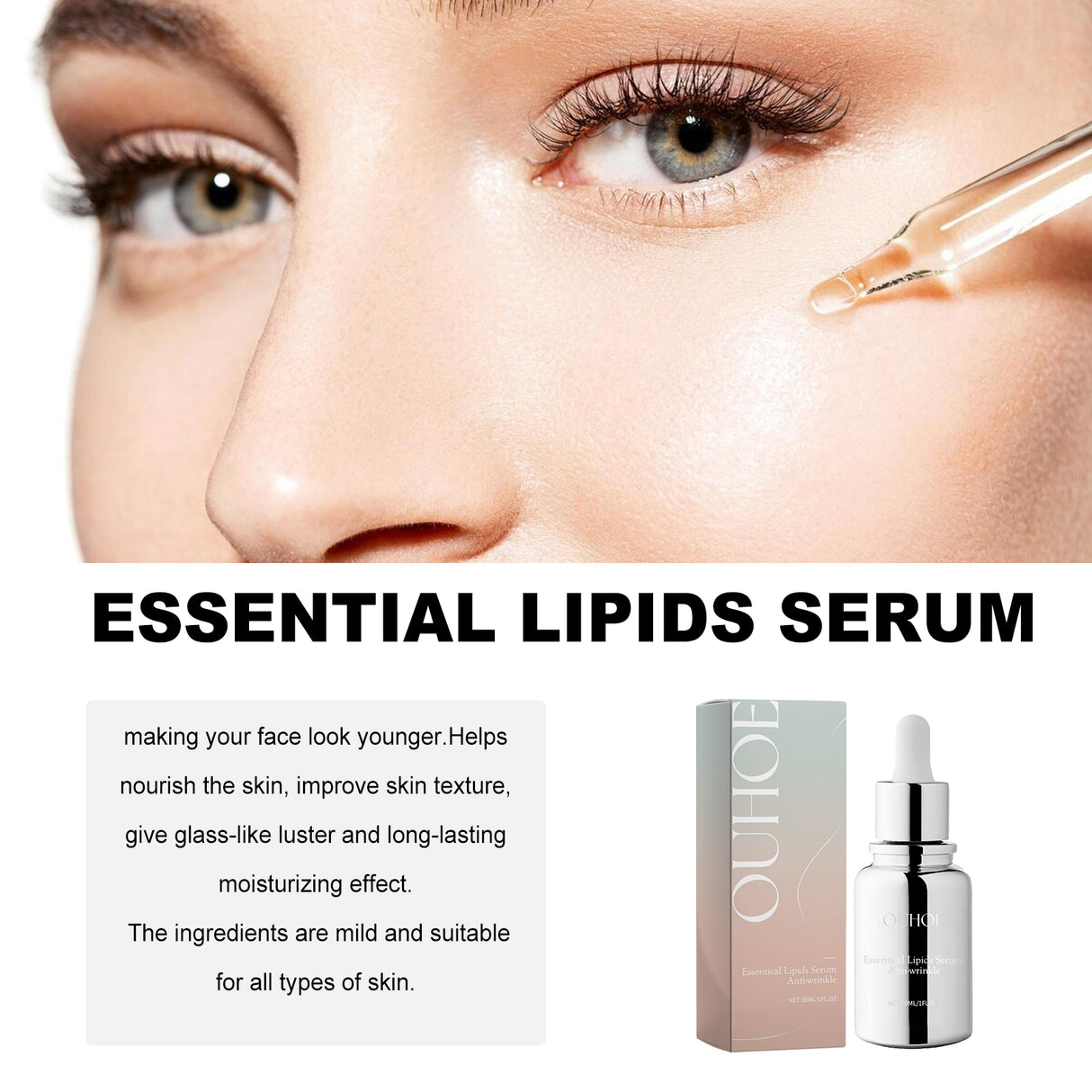 Essentical Lipids Serum, The Face Tightens The Fine Lines Of The Eyes Of The Law Wrinkles The Skin Anti-Wrinkle And Anti-Aging - V.I.P Digital Presence
