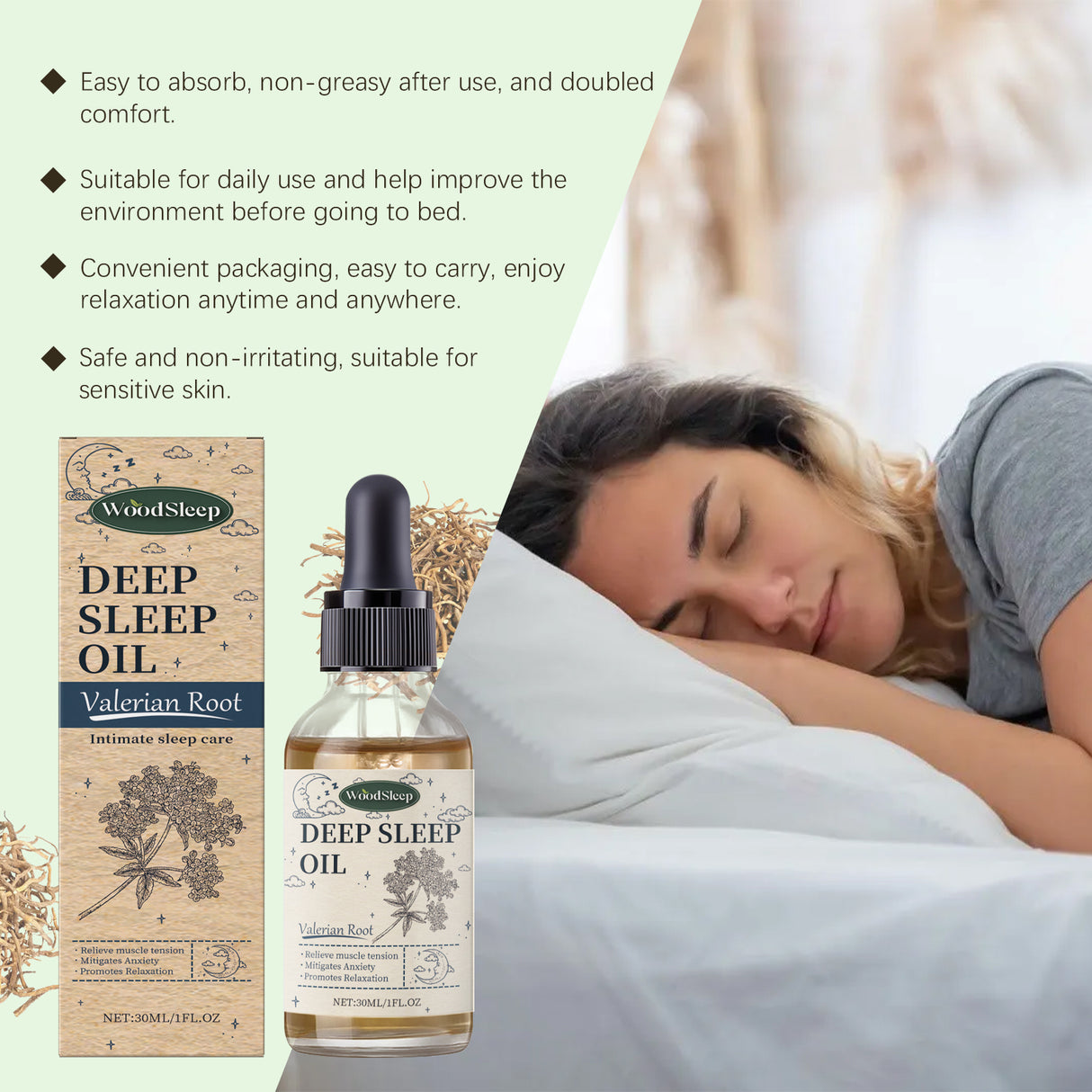 Valerian Root Sleep Essential Oil Gentle Essential Oil Formula Pamper The Body For A Restful Night - V.I.P Digital Presence