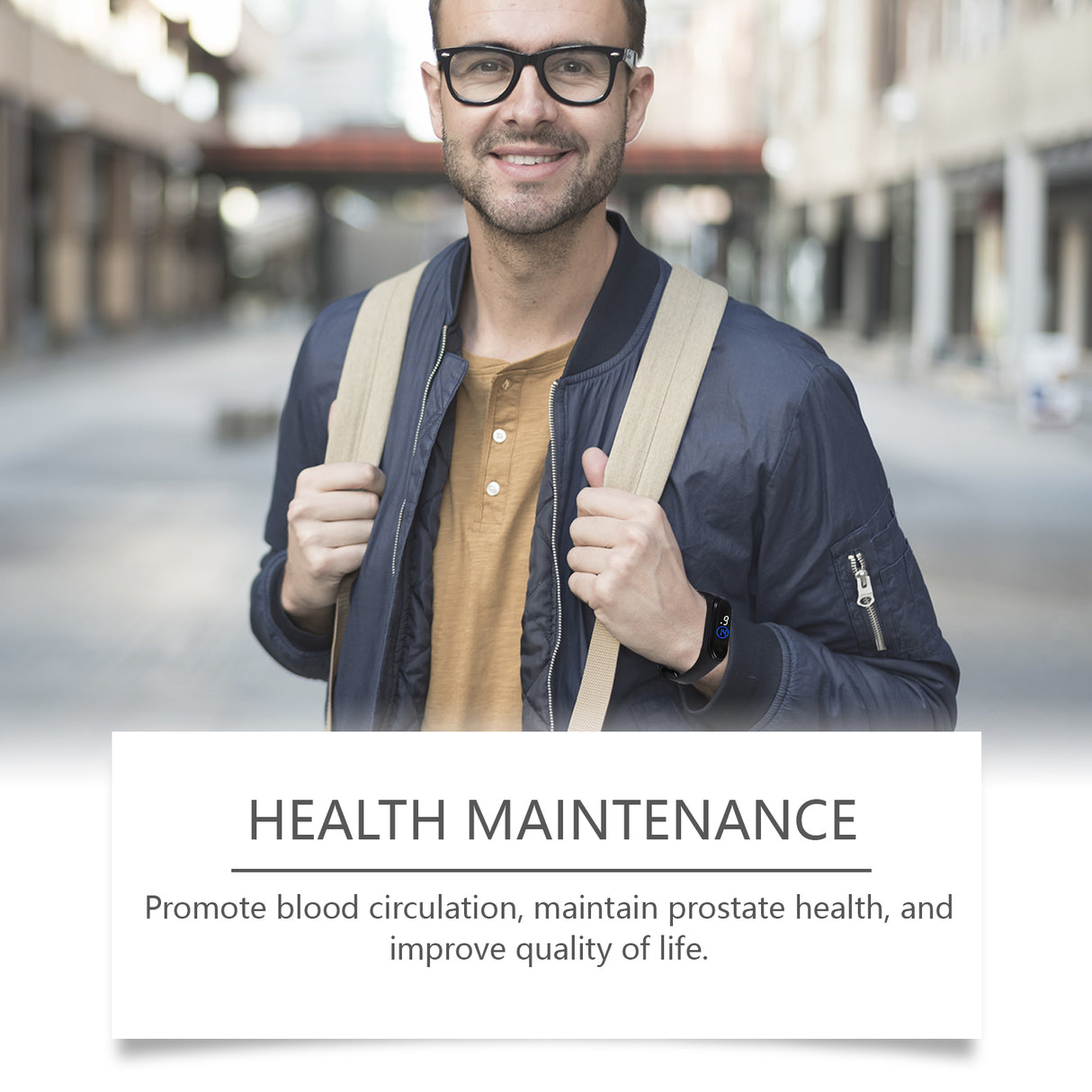 Men's Care Bracelet, Body Relief Discomfort Daily Portable Fashion Wear Gentle Care Bracelet - V.I.P Digital Presence