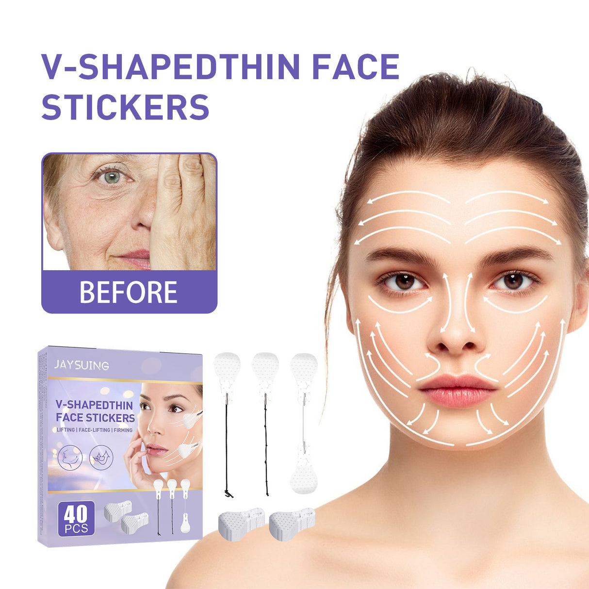Jaysuing V-Shaped Face Lifter To Fade Fine Lines Face Shaper Lift And Firm Skin Melon Seed Face - V.I.P Digital Presence