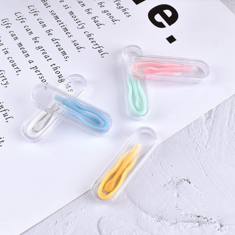 Silicone integrated tweezers, suction rod, contact lens extractor, wearing tool - V.I.P Digital Presence
