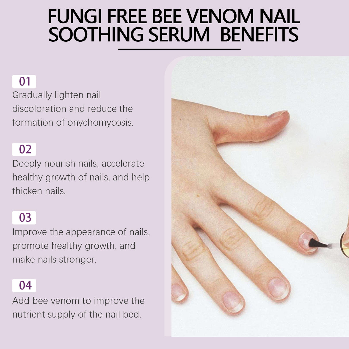 Bee Venom Grey Nail Care Solution For Hand And Foot Nails Cleansing Nutrition Repair Brightening Rotten Nails Thickening - V.I.P Digital Presence