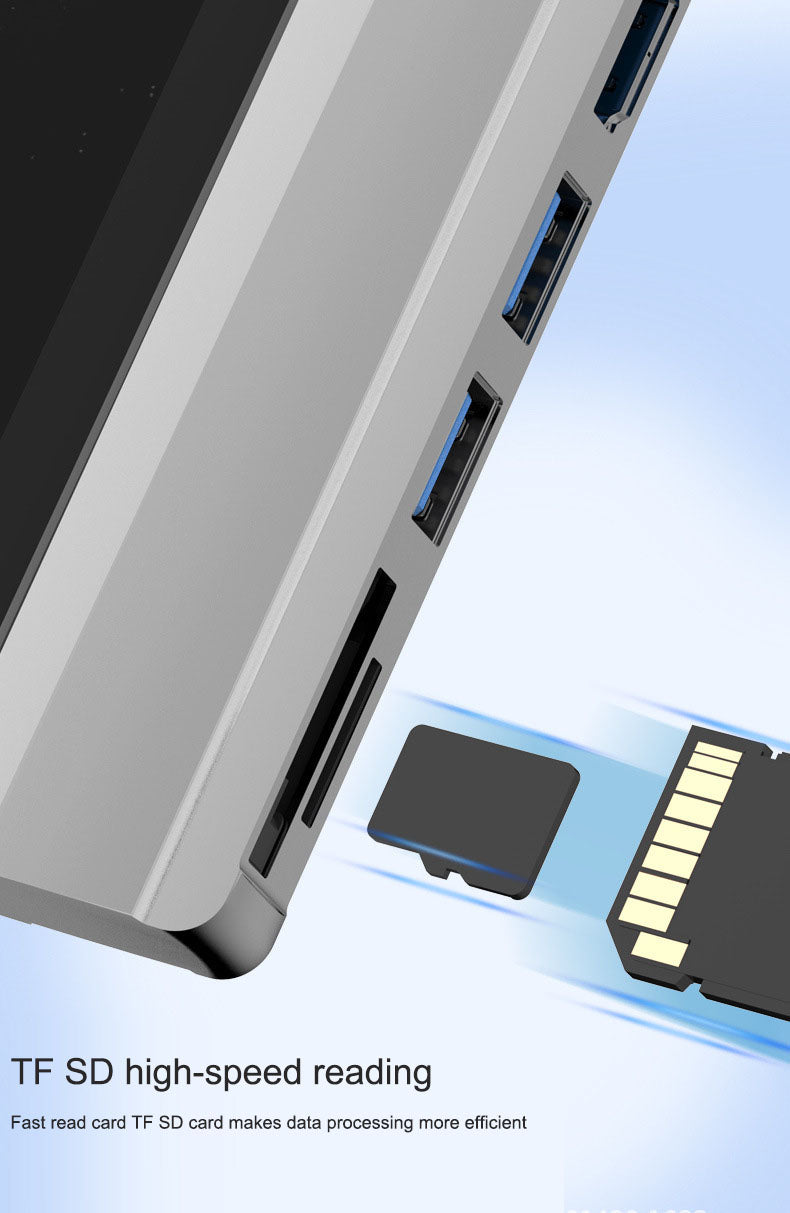 Suitable for Surface Pro 4/5/6 docking station USB to HDMI same screen card reader expansion hub - V.I.P Digital Presence