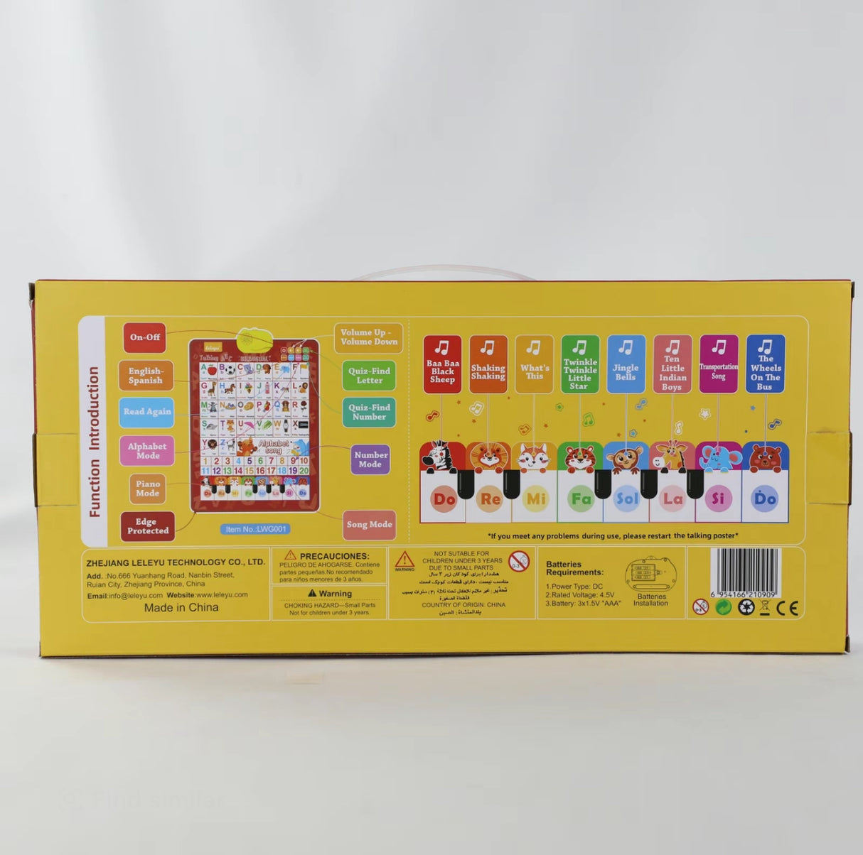 EduTune Bilingual Wall Chart