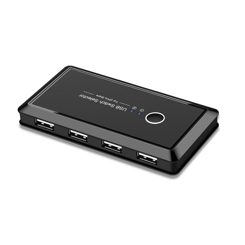 Printer sharer 4-port USB shared with 2 computers mouse and keyboard 2-inch and 4-out automatic switch - V.I.P Digital Presence