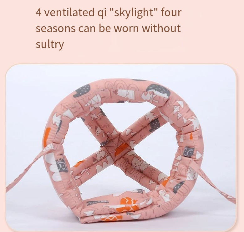 Baby anti-collision hat baby walking anti fall hat children's anti fall head protection hat safe breathable and washable - V.I.P Digital Presence