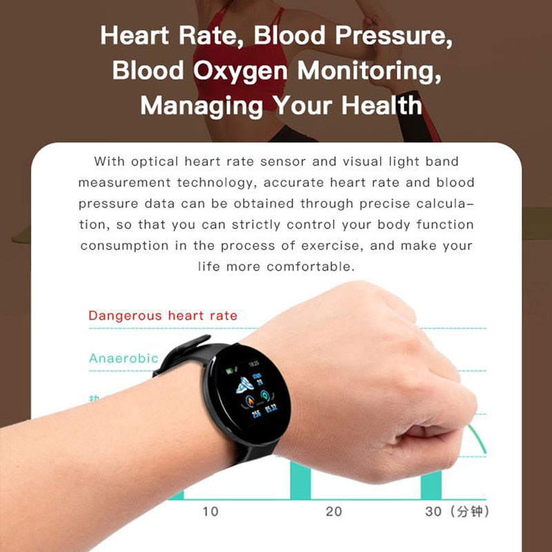 Bluetooth Smart Watch Men Blood Pressure Round Smartwatch Women Watch Waterproof Sport Tracker WhatsApp For Android Ios - V.I.P Digital Presence