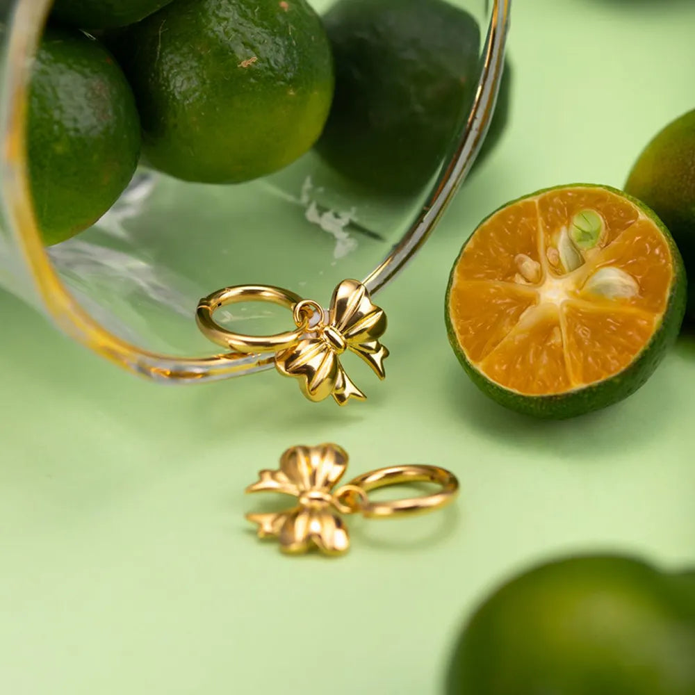 18K Gold-Plated Bow Earrings - V.I.P Digital Presence