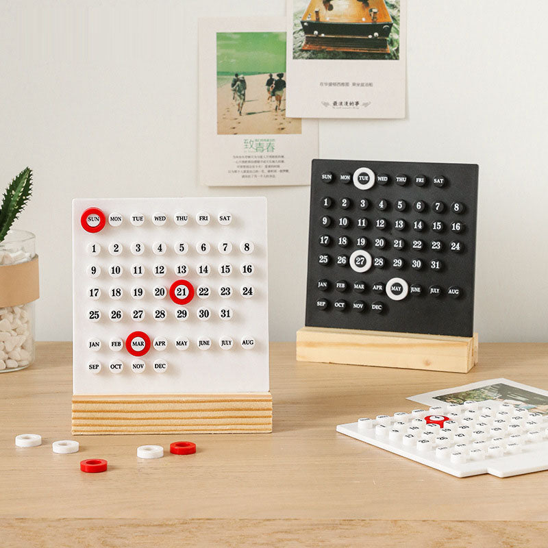 Creative high aesthetic ring calendar 2023 perpetual calendar desk calendar personalized office desktop decoration ornaments sho - V.I.P Digital Presence