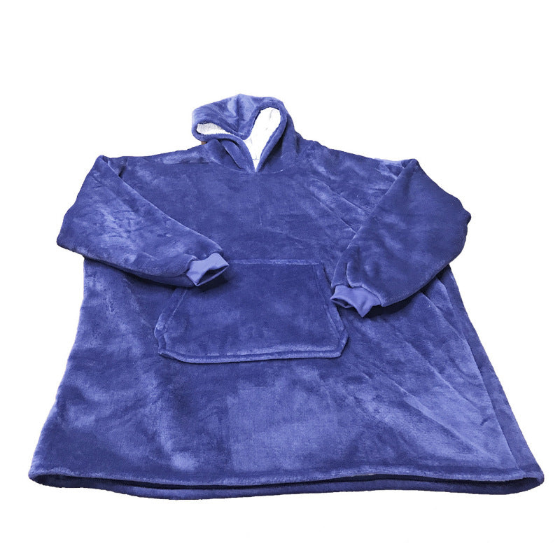 Lazy Head Set Of Coil Blanks Hoodie Hooded Warm Clothes Outdoor Cold Clothes