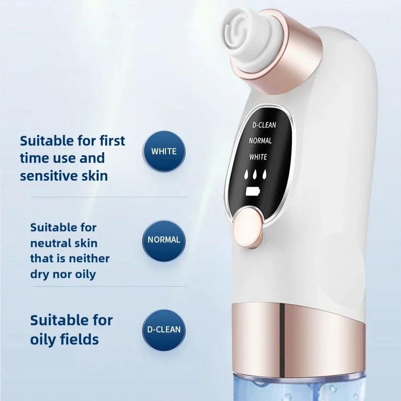 Blackhead Remover Pore Vacuum Face Cleaner Electric Pimple Acne Black Head Removal USB Rechargeable Water Cycle Black Dot Remove - V.I.P Digital Presence