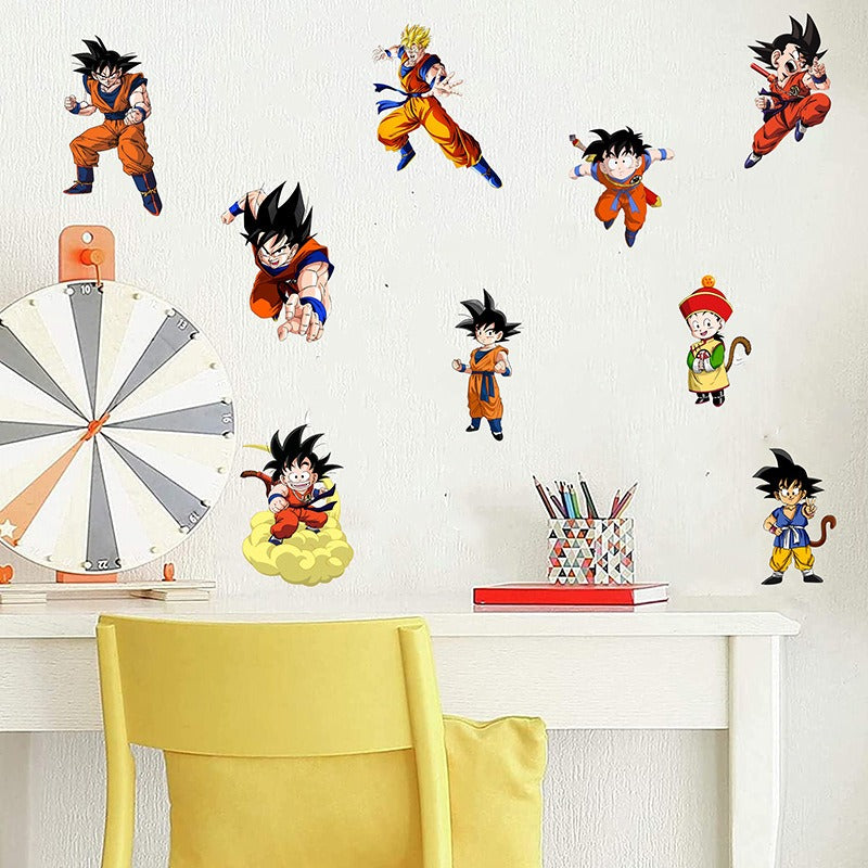 Dragon Ball Wall Sticker Wukong Saiya Decorative Painting Children's Room PVC Decorative Cartoon Sticker - V.I.P Digital Presence