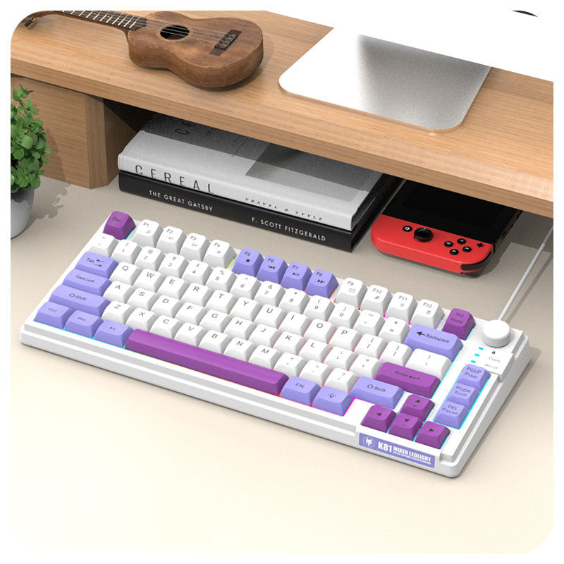 K81 gaming wired keyboard MDA ball cap three tone luminous desktop laptop - V.I.P Digital Presence