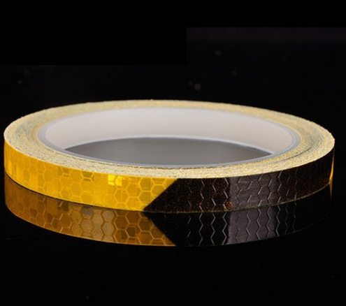 Bicycle reflective stickers mountain bike bicycle motorcycle fluorescent decal tape safety warning riding accessories - V.I.P Digital Presence