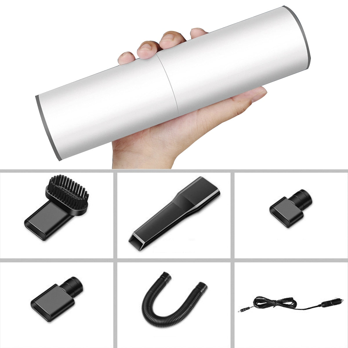 Mini 120W Suction Portable Vacuum Cleaner For Car Low Noise Handheld Car Vacuum For Car Home Computer Cleaning - V.I.P Digital Presence