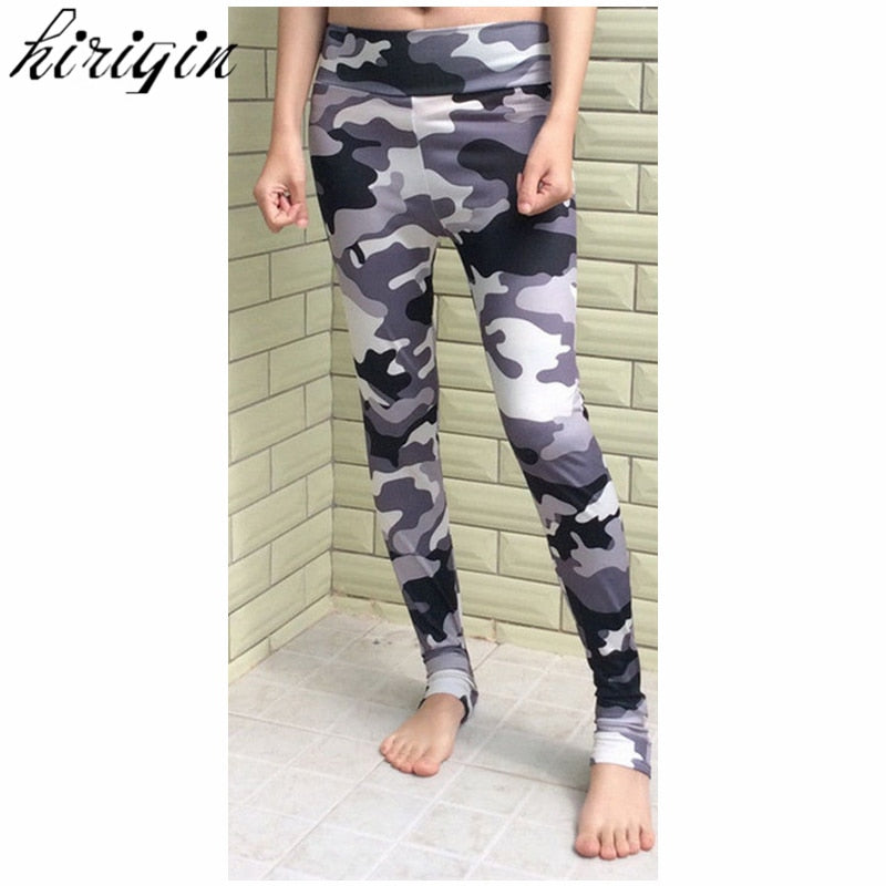 Women's Yoga Pants Camouflage Print Tight Slim sport leggings High waist Elastic Fitness Leggings - V.I.P Digital Presence
