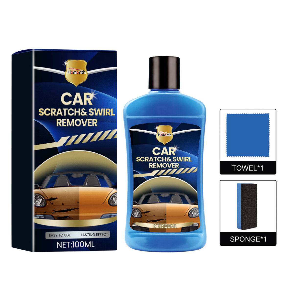 Car Scratch & Swirl Remover, Car Paint Scratches Scratches Repair Cleaning And Polishing Refurbishment Maintenance Kit - V.I.P Digital Presence