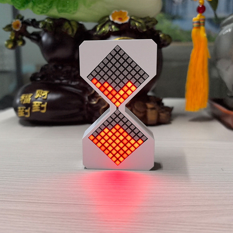 Cyber-style LED electronic sand timer: gravity-sensing, 1-30min countdown, tech decompression toy - V.I.P Digital Presence