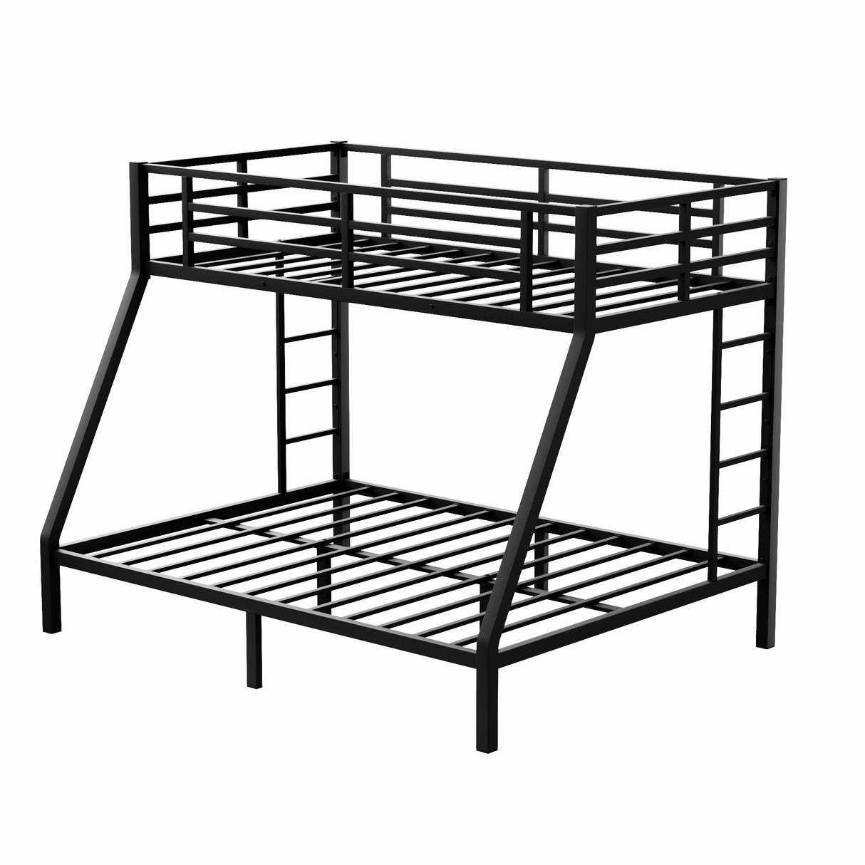 Metal Twin XL over Queen Bunk Bed for Teens and Adults,Space-Saving/Noise Reduced/No Box Spring Needed - V.I.P Digital Presence