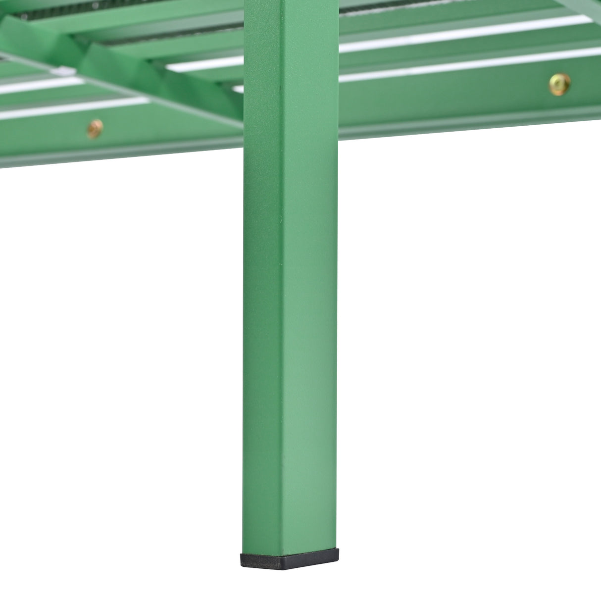 Outdoor Furniture with Tempered Glass Table, Set Deep Seating with Thick Cushion (Fluorescent Yellow & Green)