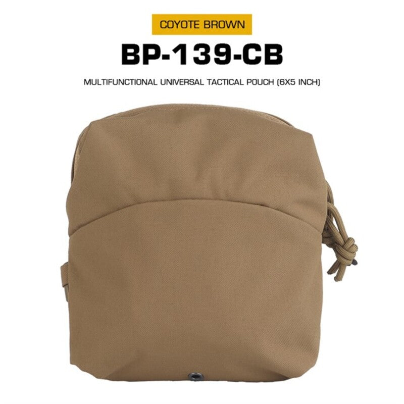 Tactical 6x5in GP MOLLE pouch for mags, fits FCPC or Utility GP Backpack. - V.I.P Digital Presence