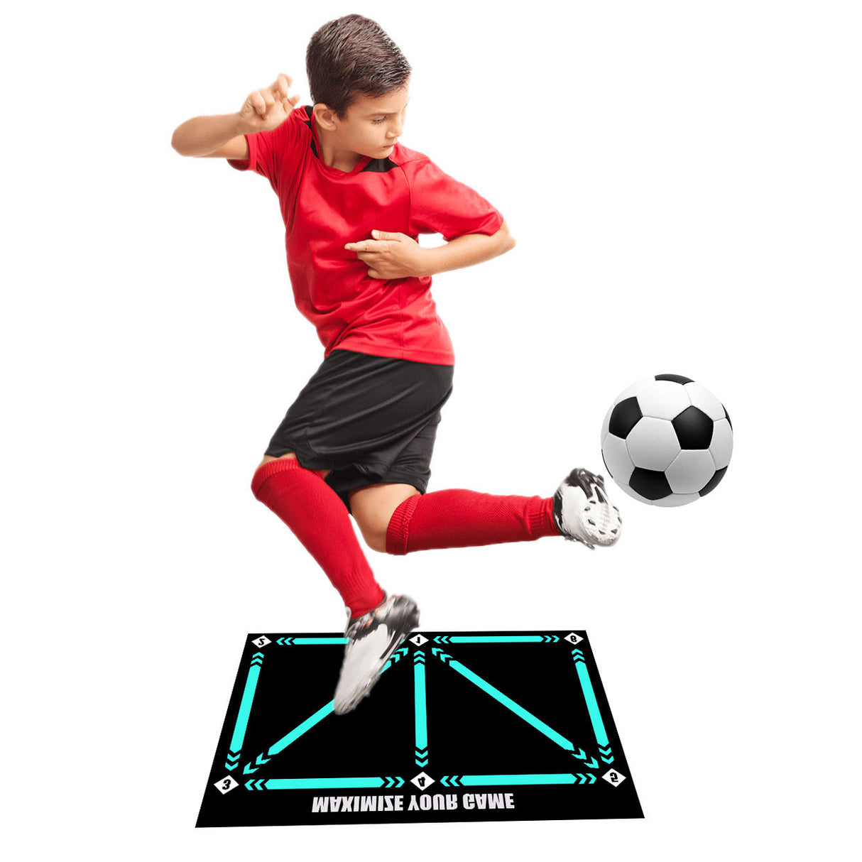 Ball Sensation Training Football Training Mat Anti slip and Wear resistant Rubber Mat Skills Enhancement Indoor Practice Mat - V.I.P Digital Presence