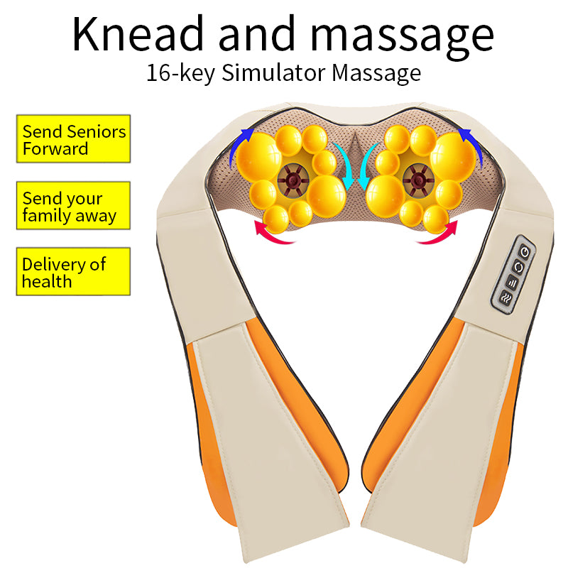 Kneading massage shawl massager SKG cervical spine massager household electric waist and back hot compress massager With bag - V.I.P Digital Presence