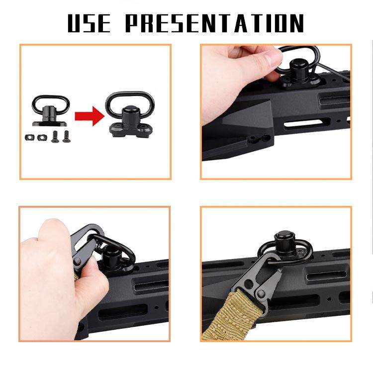 New Ordinary Two-Point Tactical Gun Rope CS Nylon Tactical Shoulder Belt Cross Body Nylon Gun Belt Set