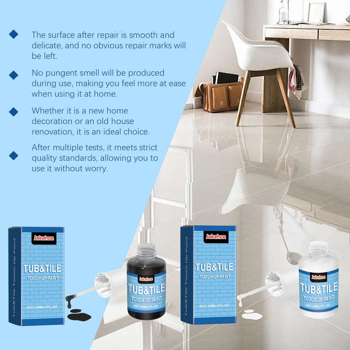 Tile Repair Paint Ceramic Repair Paint For Household Tile Marble Bathtub Wash Basin Toilet - V.I.P Digital Presence