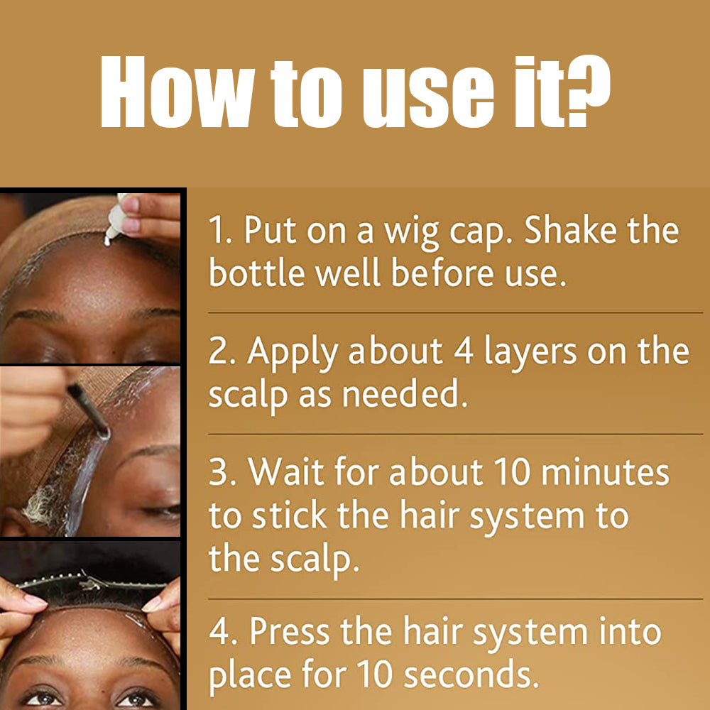 Wig Glue Skin Invisible Liquid Glue Weave Hair Repair Wig Removal Glue Quick Hair Removal Block Glue - V.I.P Digital Presence