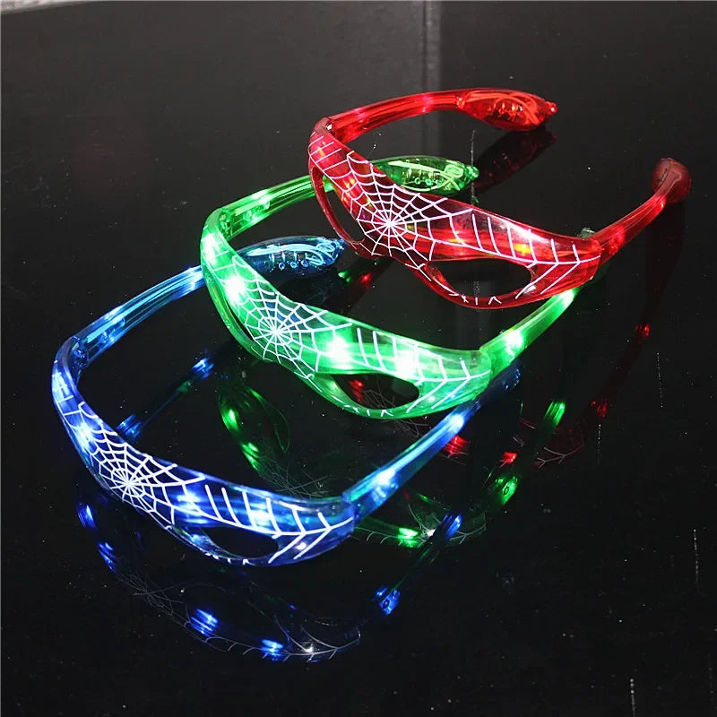 Disney Spiderman Glowing Glasses Marvel Anime Figure LED Flashing Glasses Sunglasses Cartoon Children's Party Toys Boys Gifts - V.I.P Digital Presence