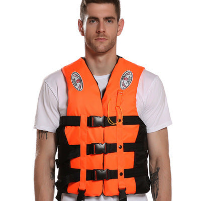 S-M-L-XL-2XL-3XL adult life jacket: buoyant, for sea fishing/outdoor sports, coated Oxford cloth. - V.I.P Digital Presence