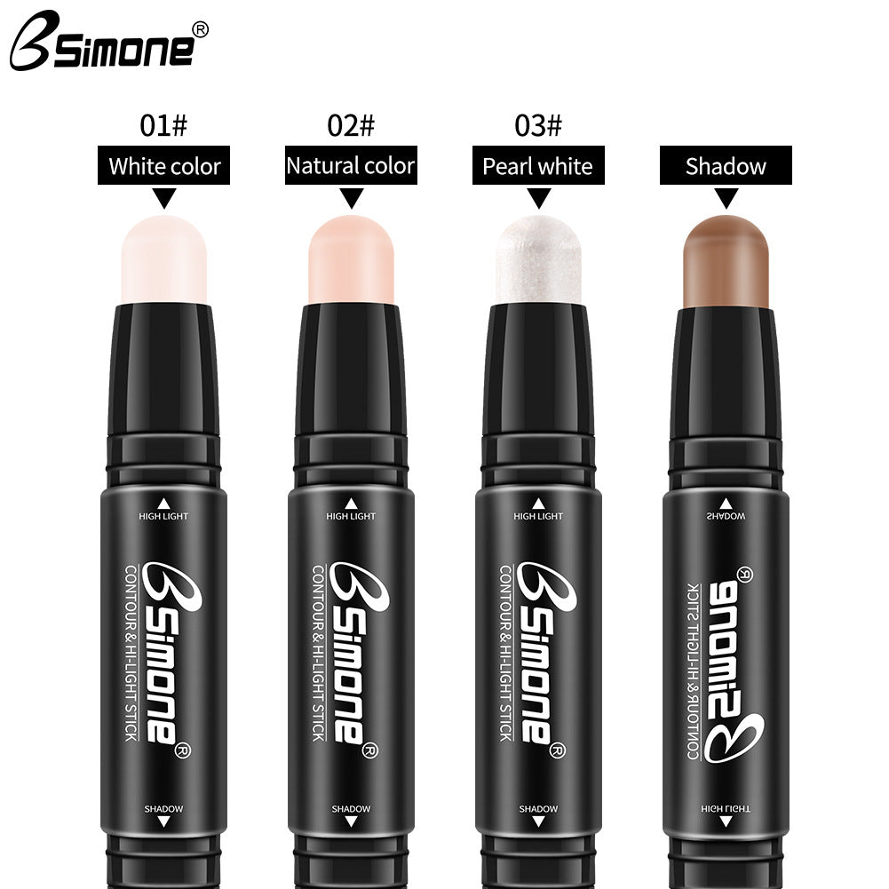 Double-Ended Highlighting Stick Concealer Nose-Shadow Highlighter To Fix Spots Side Shadow Highlighter Stick - V.I.P Digital Presence