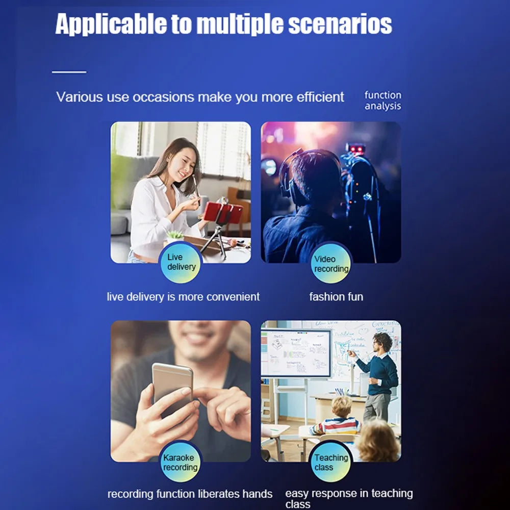 Wireless K35 Lavalier Lapel Microphone Omnidirectional Bluetooth 5.3 K35 Condenser Mic Noise Reduction Professional - V.I.P Digital Presence