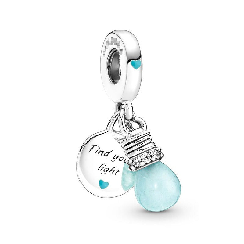 S925 sterling silver eternal confession double surround heart small motorcycle DIY accessories - V.I.P Digital Presence