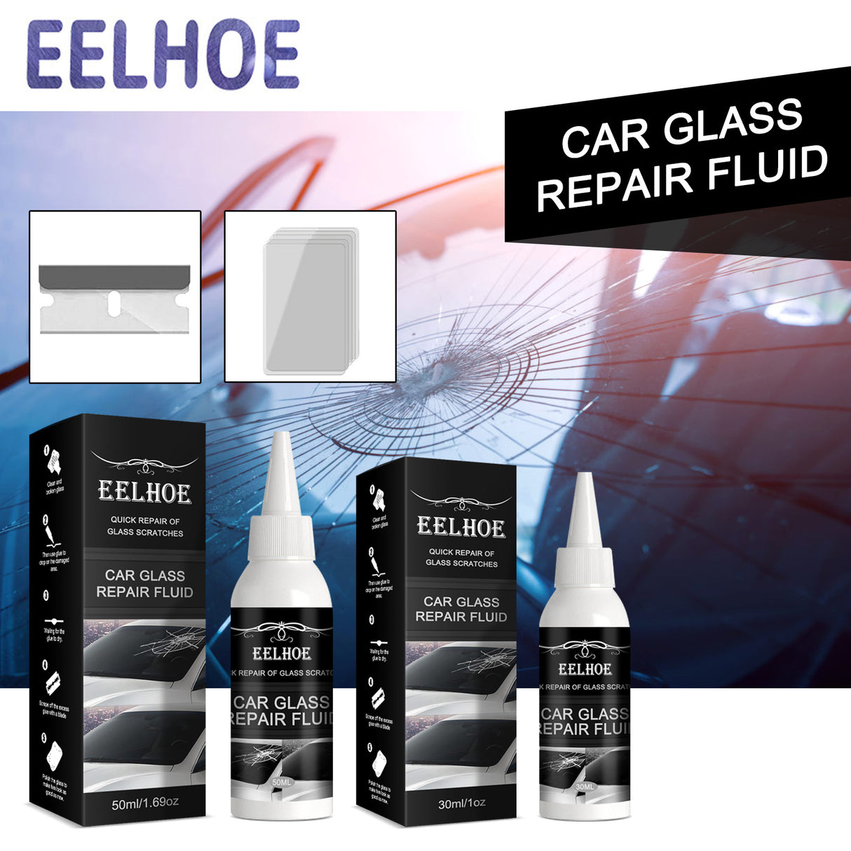 Automotive Glass Repair Adhesive, Windshield Crack Repair Adhesive Repair Adhesive Glass Repair Adhesive - V.I.P Digital Presence