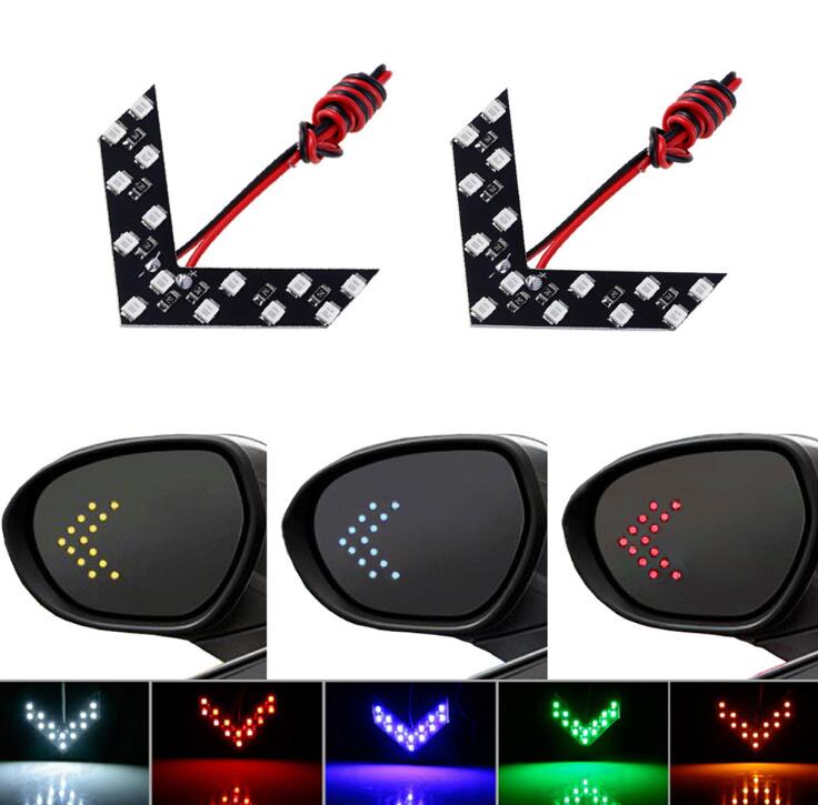 2pcs Arrow Panel 14 SMD LED Car Side Mirror Indicator Light Auto Turn Signal Light Car Styling LED Rear View Mirror AE - V.I.P Digital Presence