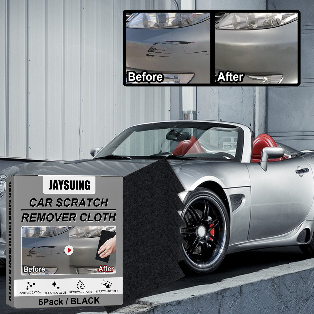 Car Scratch Remover Cloth, Nano Flash Cloth Car Scratches Water Stain Cleaning Scratches Care And Maintenance - V.I.P Digital Presence