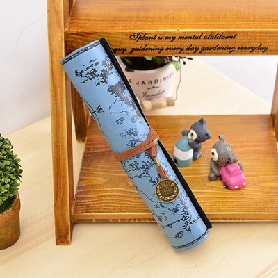 Retro Leather Pencil bag pencil pouch case school supplies pencil case plumier scolaire pencil pouch cute stationary - V.I.P Digital Presence