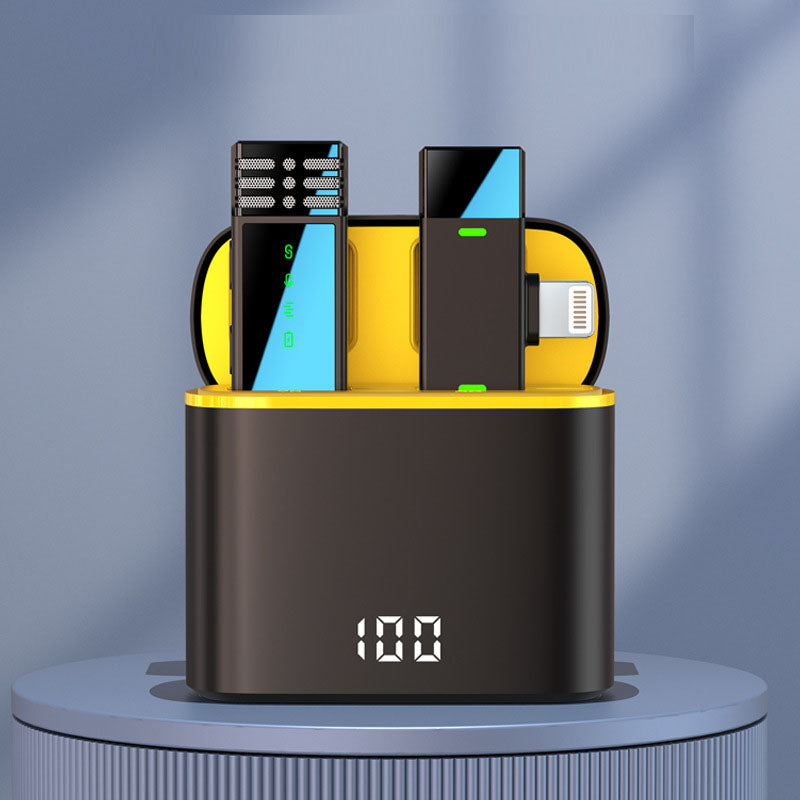 J68 One to One Wireless Collar Microphone Live Video Clear Reception Wireless Mini Microphone - V.I.P Digital Presence